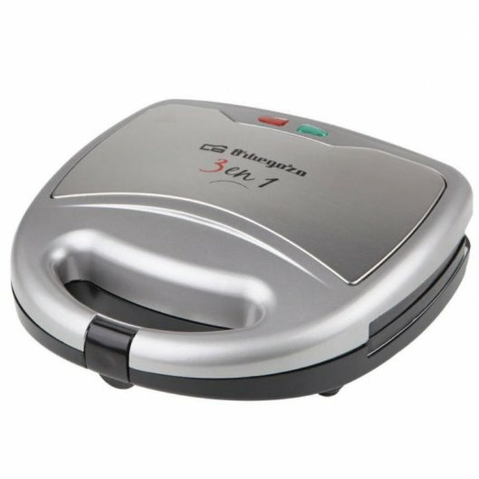 Aparat pentru Sandvișuri Orbegozo SW7550 Argintiu 800 W