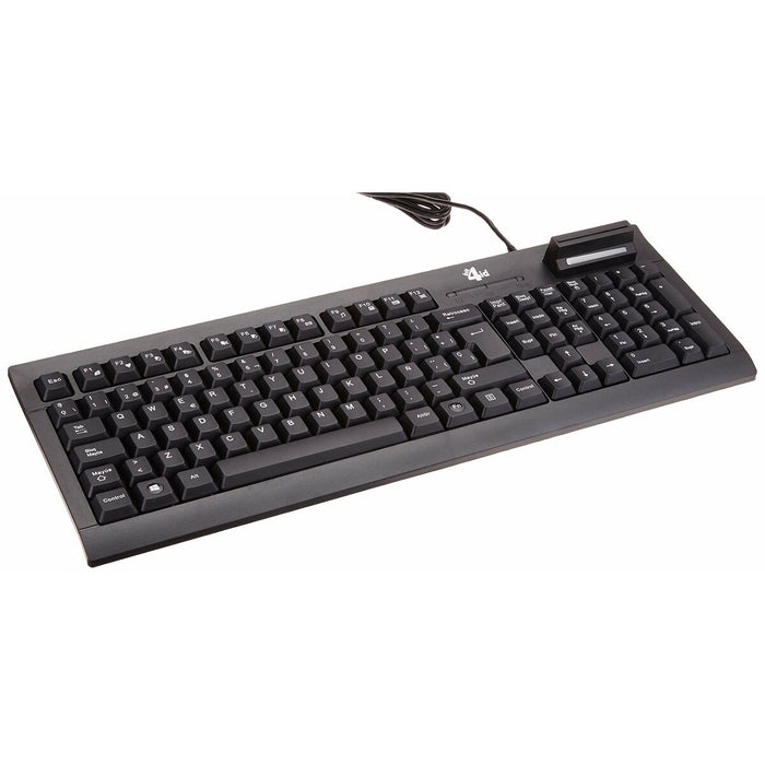 Tastatură cu Cititor Bit4id TECLADO_MINIL_K Negru Qwerty Spaniolă