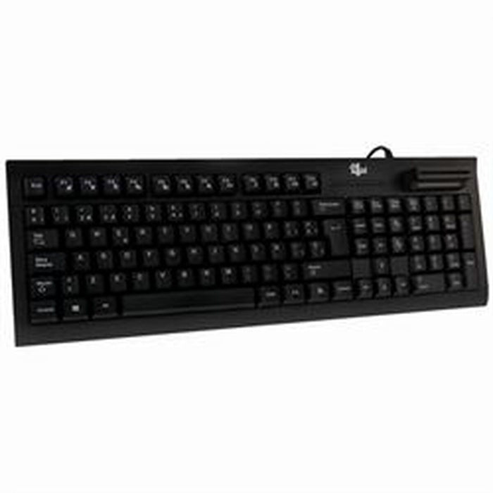 Tastatură cu Cititor Bit4id TECLADO_MINIL_K Negru Qwerty Spaniolă
