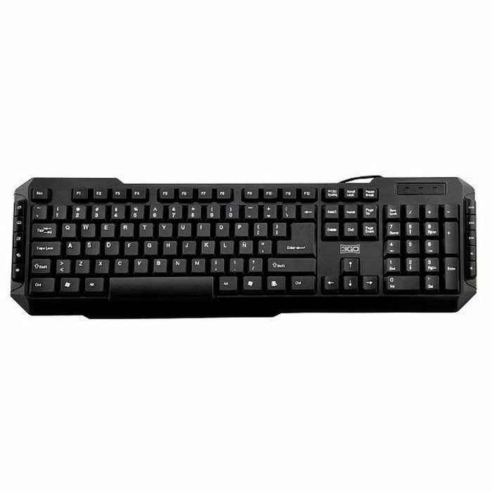 Tastatură 3GO KBDRILEPS2-22 Qwerty Spaniolă Negru Multicolor