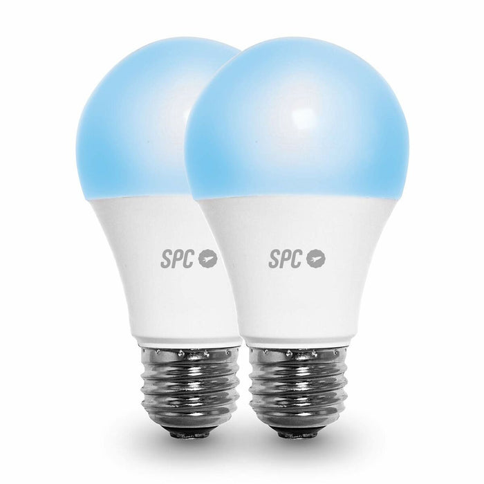 Bec Inteligent SPC Aura 1050 Wifi 10 W E27 75 W 2700K - 6500K (2 uds)