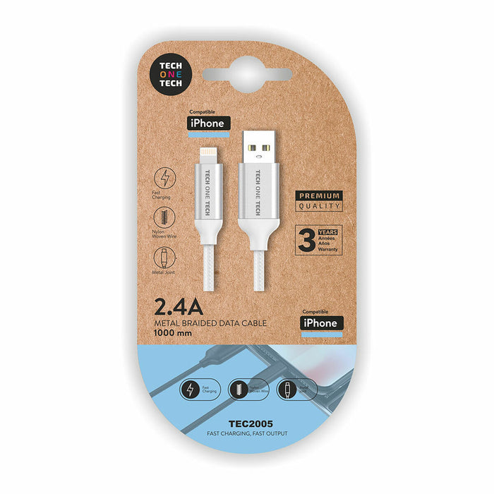 Cablu USB la Lightning Tech One Tech 1 m