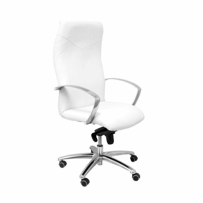 Scaun de birou Caudete similpiel P&C 5DBSPBL Alb