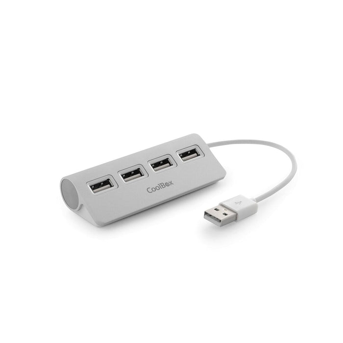 Hub USB CoolBox COO-HU4ALU2 Argintiu