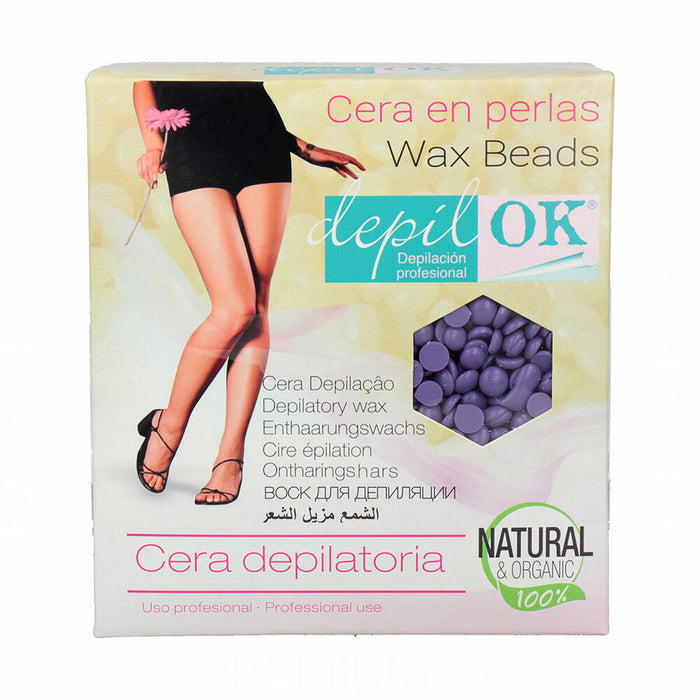 Perle de Ceară Epilatoare Depil Ok Lavandă 1 Kg