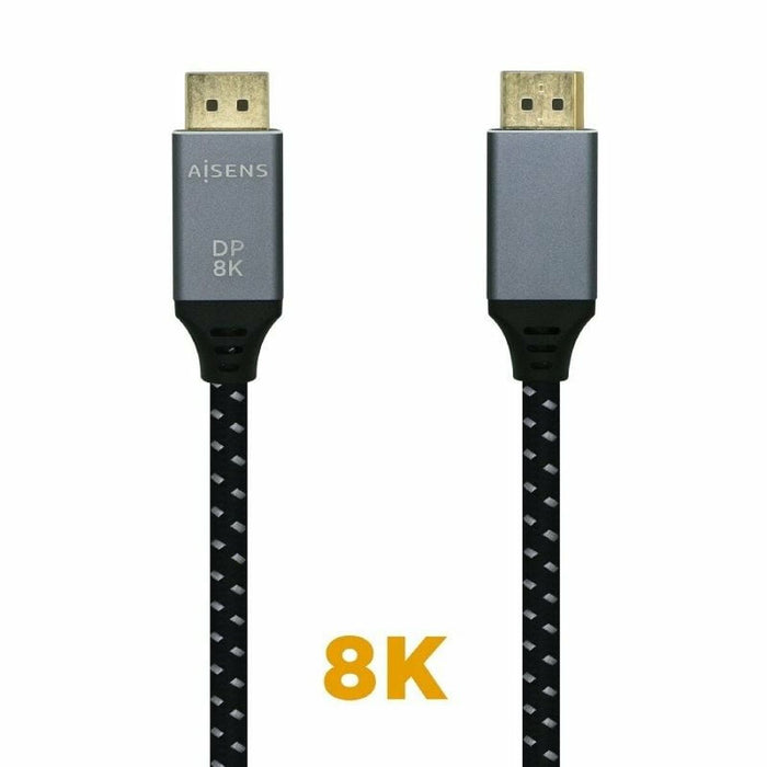Cablu DisplayPort Aisens A149-0435 Negru Negru/Gri 1 m