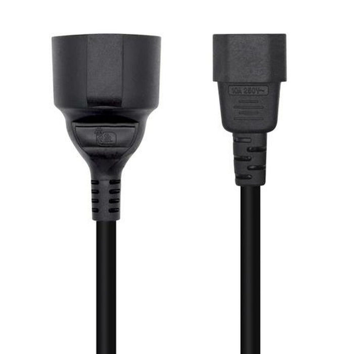 Cablu de Alimentare Aisens A132-0467 25 cm C14 CEE 7/7 Negru