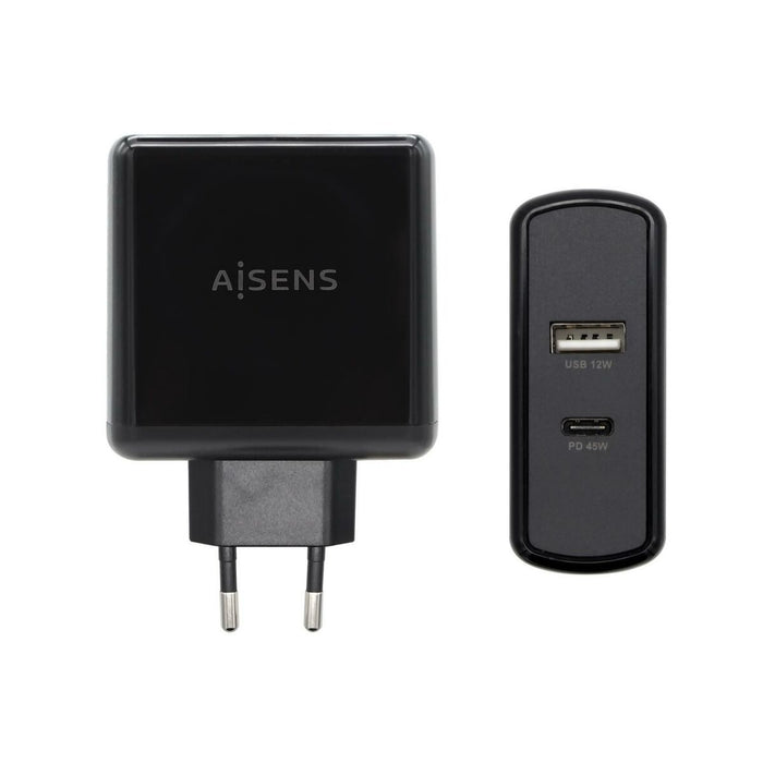 Încărcător USB Perete Aisens PD 3.0 USB-C 57 W Negru