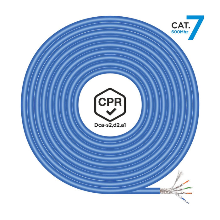 Cablu de Rețea Rigid UTP Categoria 6 Aisens A146-0665 Albastru 305 m