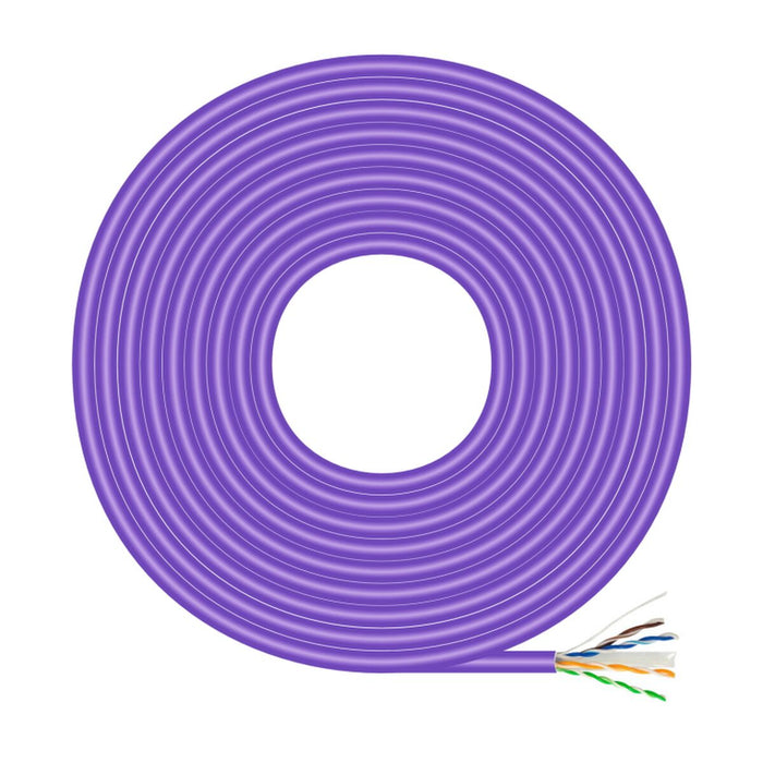 Cablu RJ45 Categoria 6 UTP Rigid Aisens A135-0747 Violet 100 m (1 Unități)