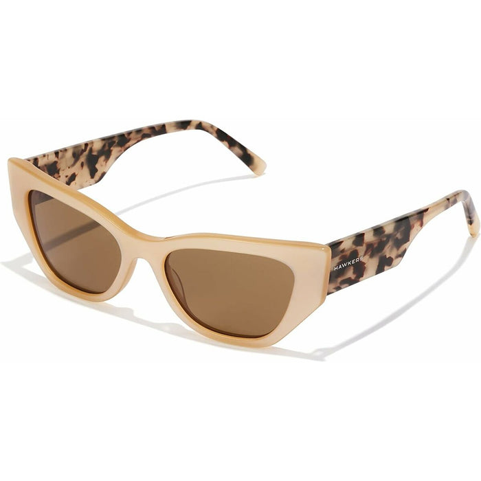 Ochelari de Soare Unisex Hawkers Manhattan Ø 50 mm Crem Habana