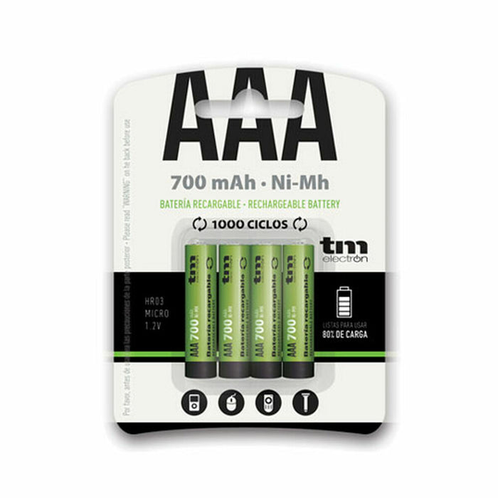 Baterii Reîncărcabile TM Electron R03 700 mAh Ni-Mh