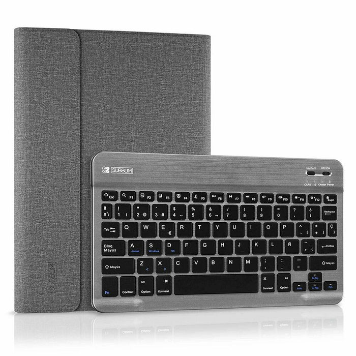 Husă pentru Tabletă și Tastatură Subblim SUB-KT2-BT0002 10.1" Gri Qwerty Spaniolă Bluetooth