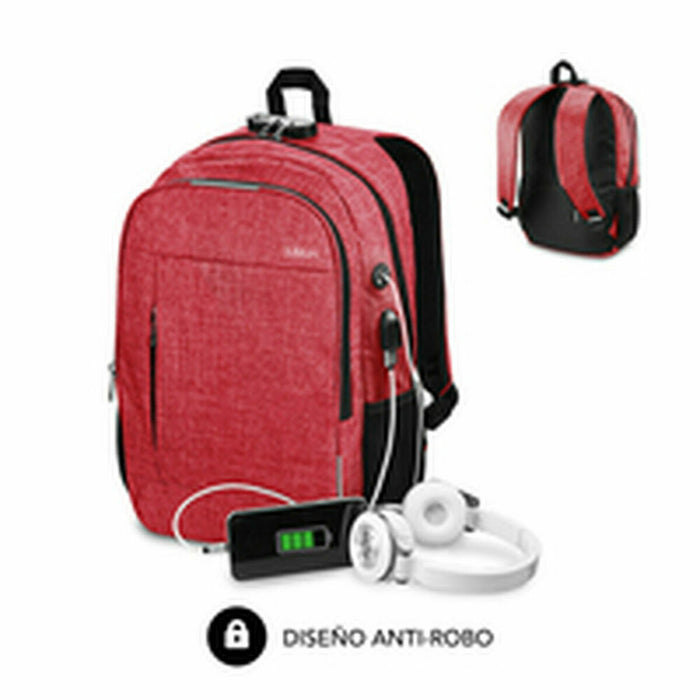 Rucsac pentru Laptop Subblim SUB-BP-1UL0002 Roșu
