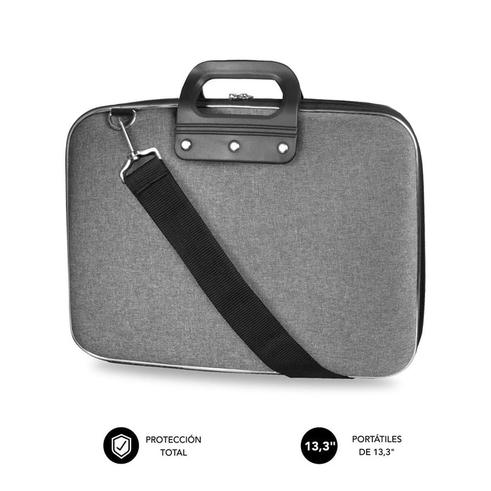 Servietă pentru Laptop Subblim Maletín semirrígido Poliéster reforzado 13,3" Gris EVA