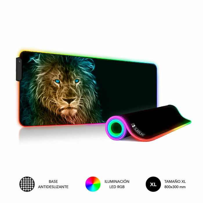 Covoraș Gaming Subblim SUBMP-02RGB10 Negru