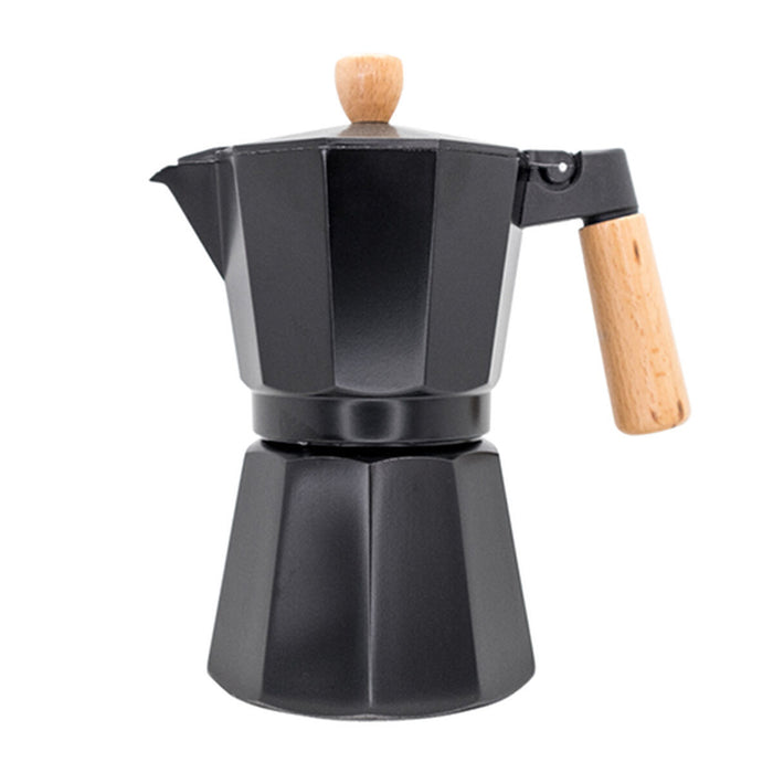 Cafetieră Italiană Vin Bouquet Aluminiu 6 Cești Negru