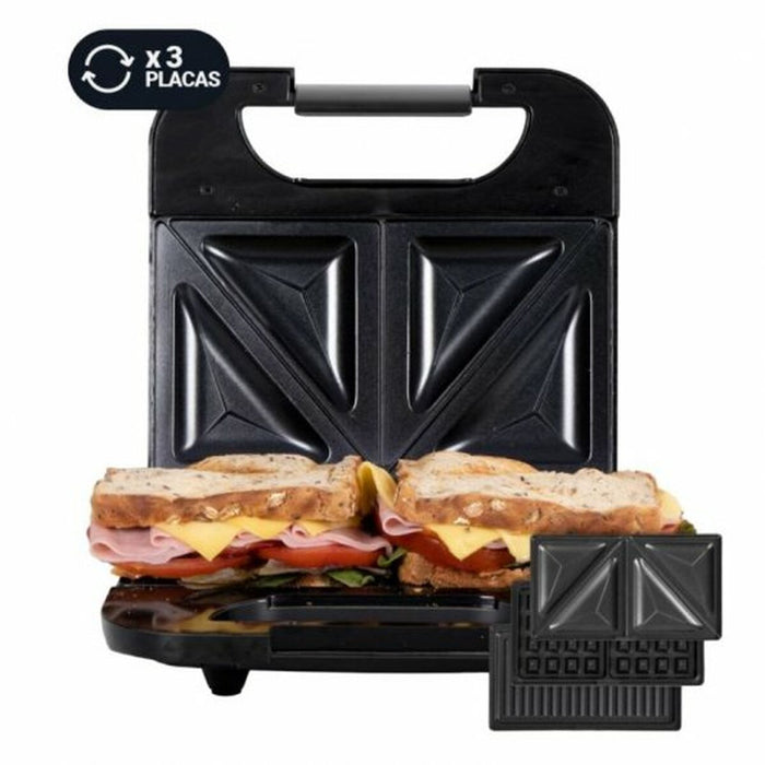 Aparat pentru Sandvișuri Universal Blue 700 W Negru