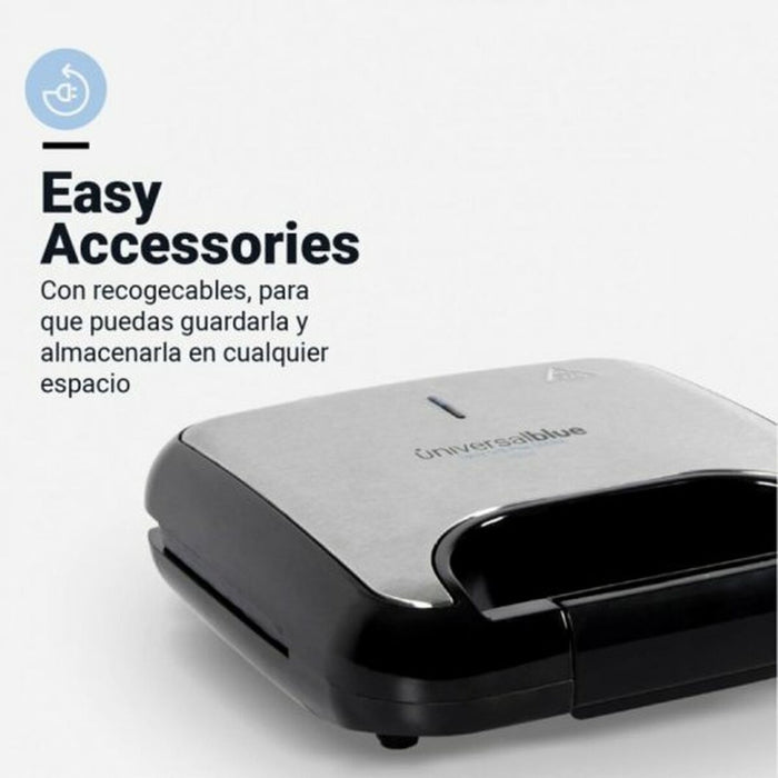 Aparat pentru Sandvișuri Universal Blue 700 W Negru