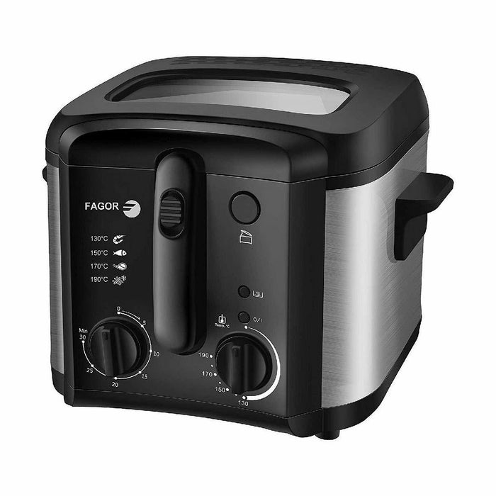 Friteuză FAGOR FGEC200 Negru Gri 1600 W