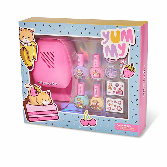 Set de Frumusețe Martinelia Yummy Accesorii Uscător de Unghii 10 Piese (28 x 24 x 7 cm)