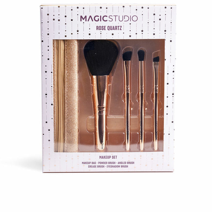 Set de Pensule de Machiaj Magic Studio ROSE QUARTZ 5 Piese