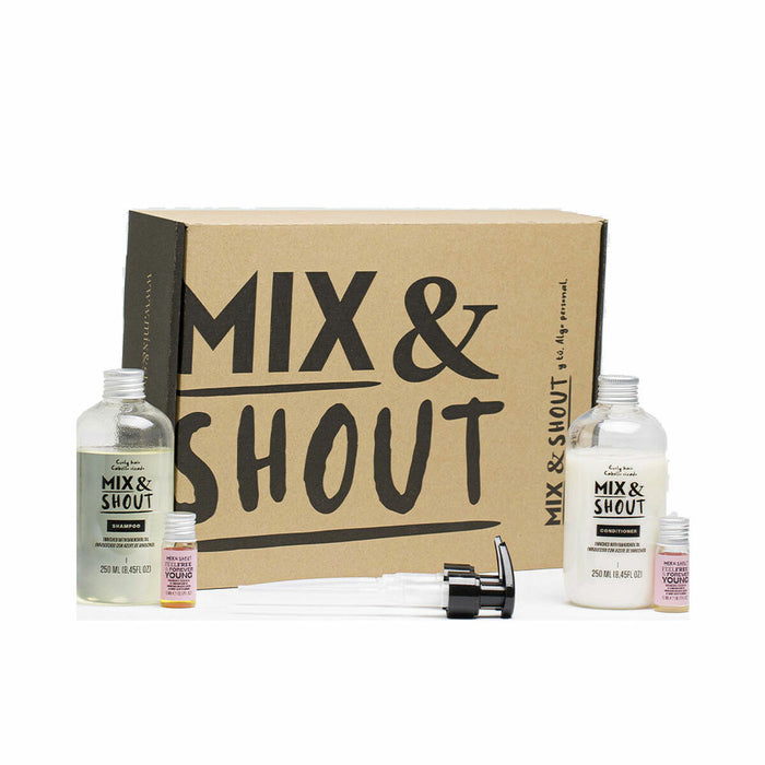 Șampon Mix & Shout Rutina Rizado Fortalecedor Lote 4 Piese Păr creț
