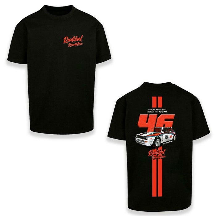 Tricou cu Mânecă Scurtă Bărbați RADIKAL WINNERS NEVER QUIT Negru S