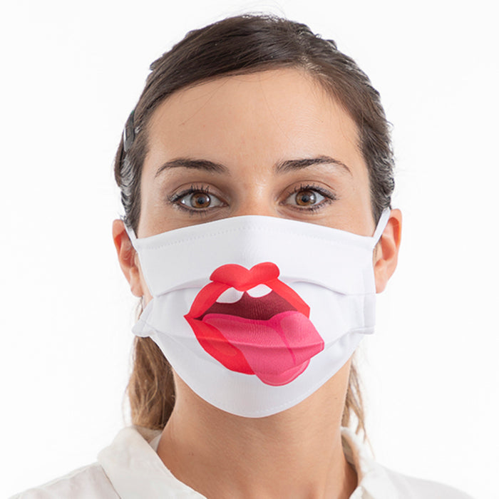 Mască igienică de pânză reutilizabilă Tongue Luanvi Mărimea M Pachet de 3 de unități