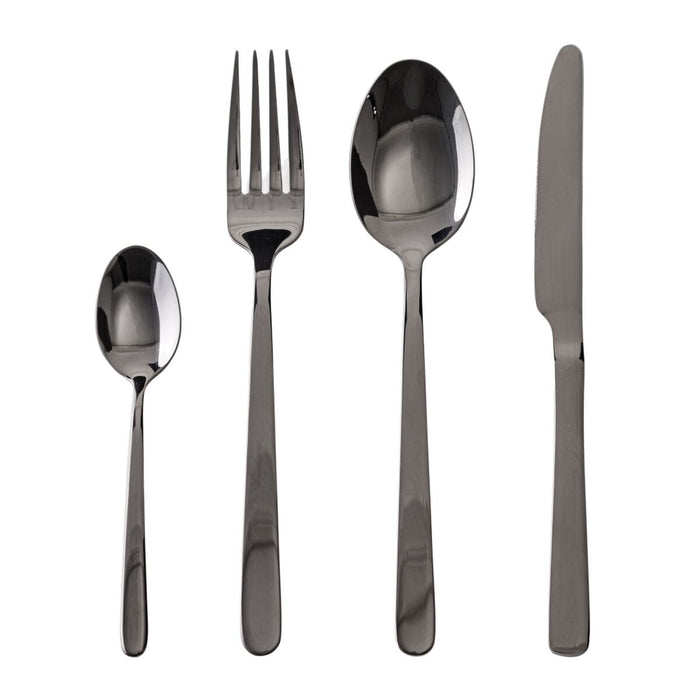 Set de Tacâmuri Negru Oțel inoxidabil 24 Piese