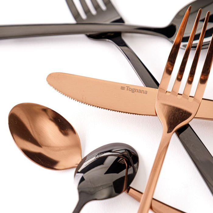Set de Tacâmuri Negru Oțel inoxidabil 24 Piese