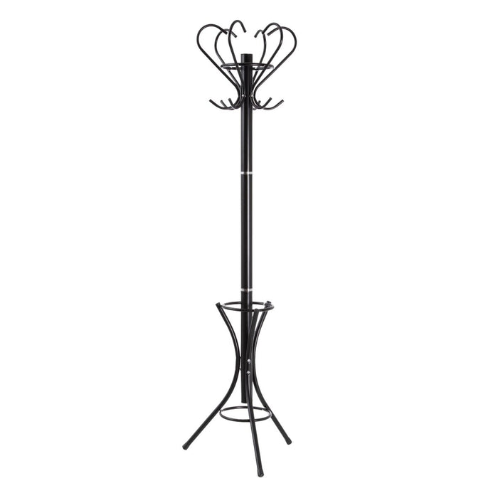 Stojan na klobouky 41 x 41 x 180 cm Negru Metal