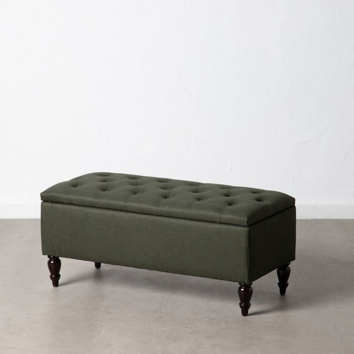 Banchetă 94 x 43 x 41 cm Lin Verde inchis