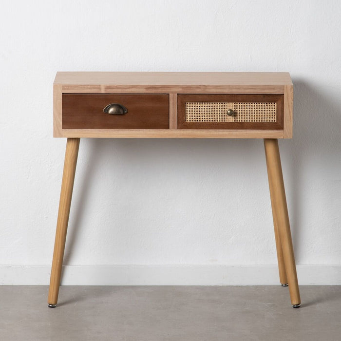 Mobilier pentru Hol SASHA Natural Lemn Crem Ratan 80 x 30 x 78 cm