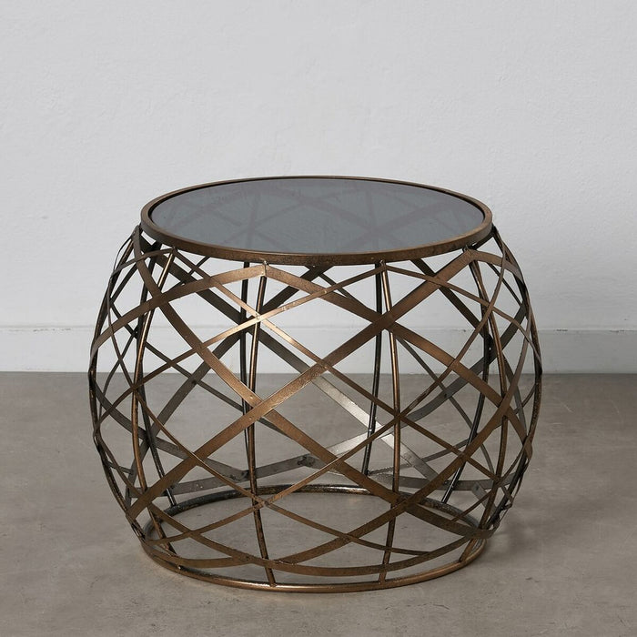 Masa de Cafea Geam Metal 60 x 60 x 45 cm