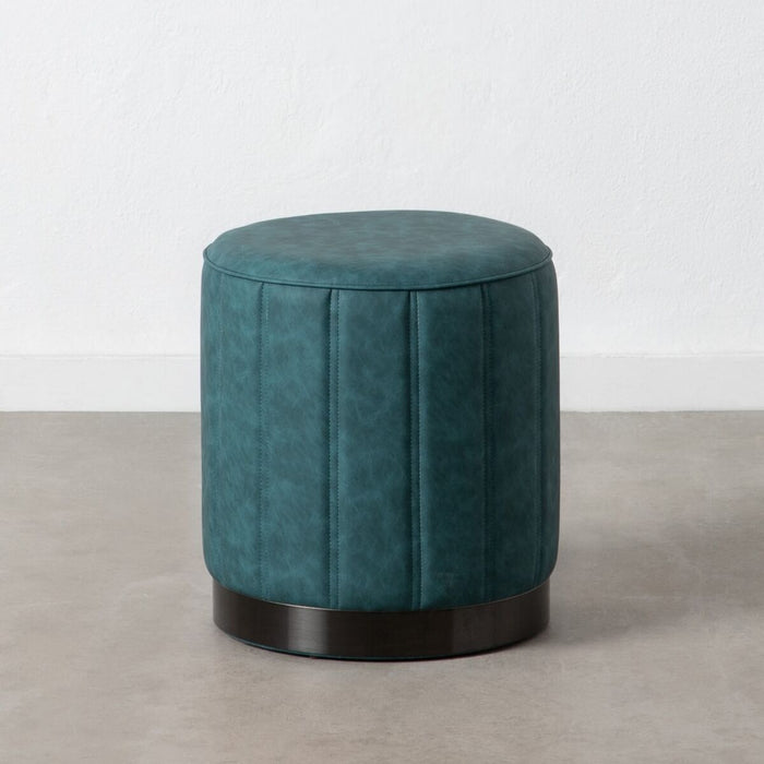 Puff Albastru închis Piele Sintetică 38 x 38 x 42 cm DMF