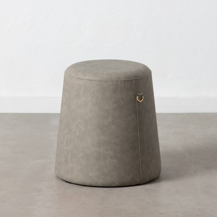 Puff Gri Piele Sintetică 41 x 41 x 42 cm DMF