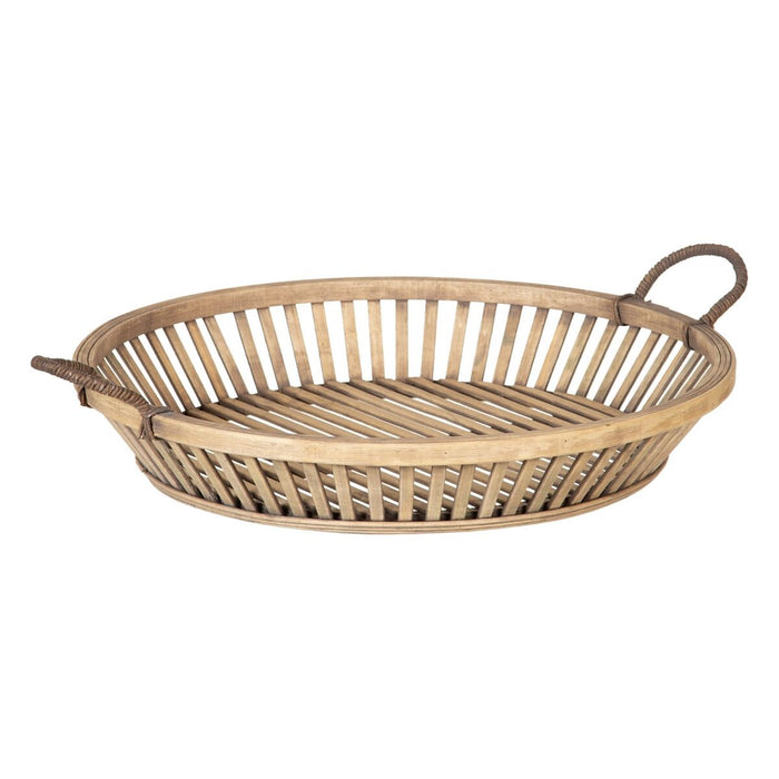 Tavă pentru gustari 50 x 50 x 9,5 cm Natural Ratan (2 Unități)