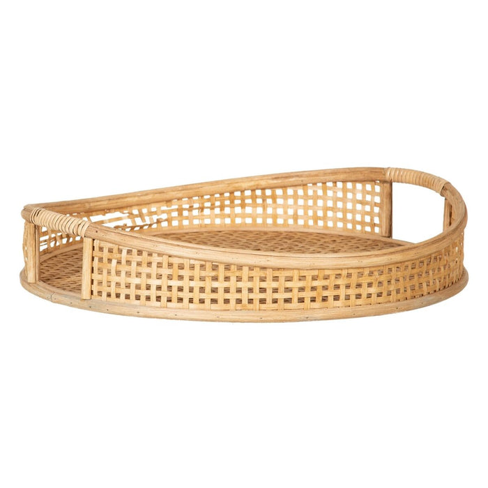 Tavă pentru gustari 49,5 x 48 x 9 cm Natural Bambus (2 Unități)
