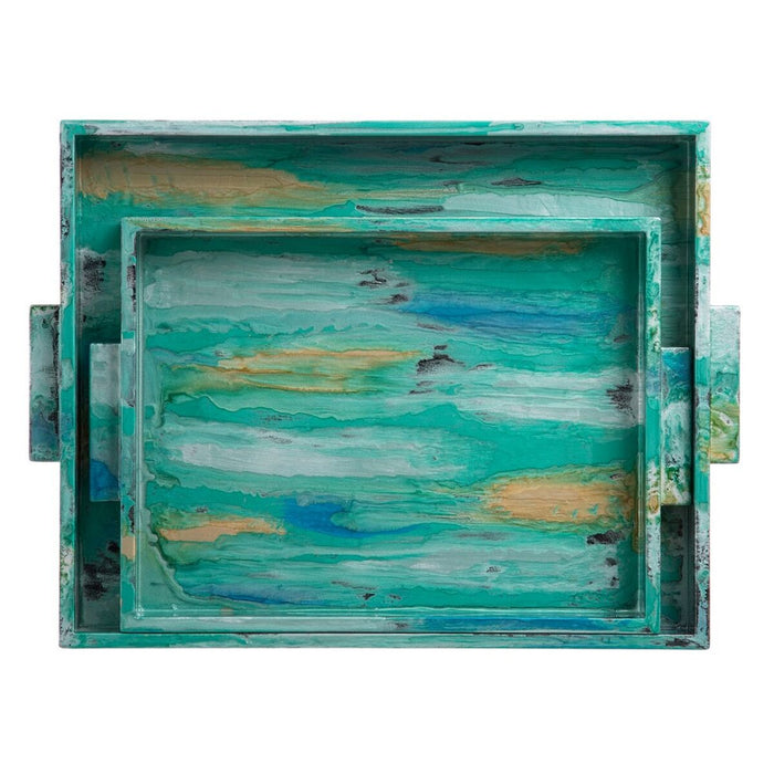 Tavă 45 x 33 x 4,5 cm Albastru DMF (2 Unități)