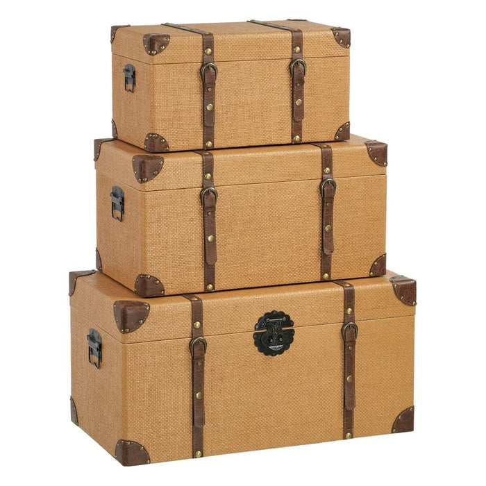 Set de Cufere 70 x 38 x 35 cm Ratan DMF (3 Piese)