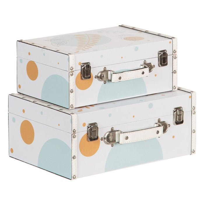Set de Cufere 34,5 x 24,5 x 14 cm pânză DMF (2 Piese)