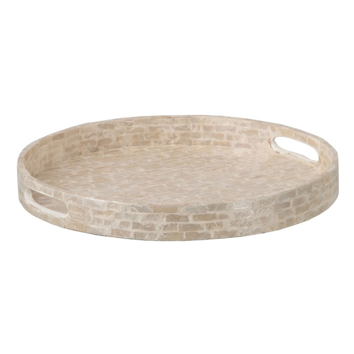 Tavă pentru gustari 40 x 40 x 5 cm Alb Sidef (2 Unități)