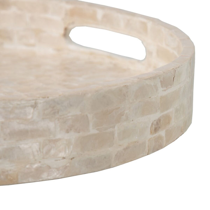 Tavă pentru gustari 40 x 40 x 5 cm Alb Sidef (2 Unități)