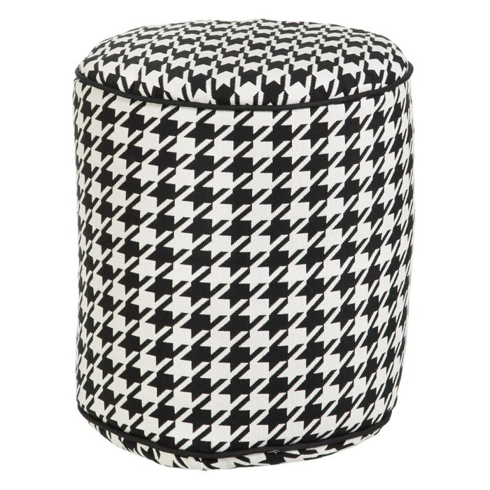 Puff Poliester 45 x 45 x 45 cm 100 % bumbac Model imprimat pe un material, reprezentând un "v" întors