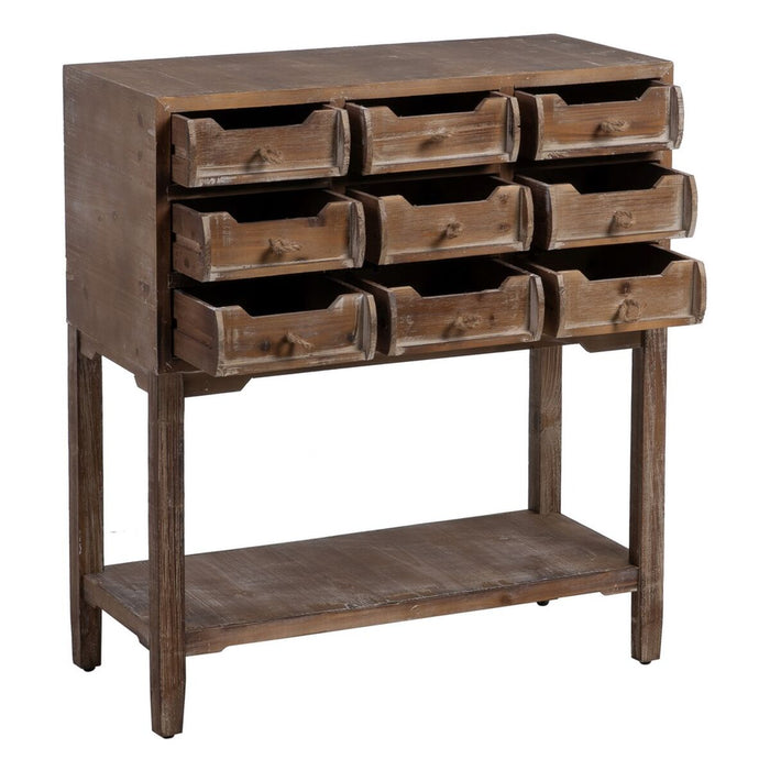 Mobilă pentru Hol cu Sertare NATURE 80 x 36 x 90 cm Lemn de brad Lemn MDF