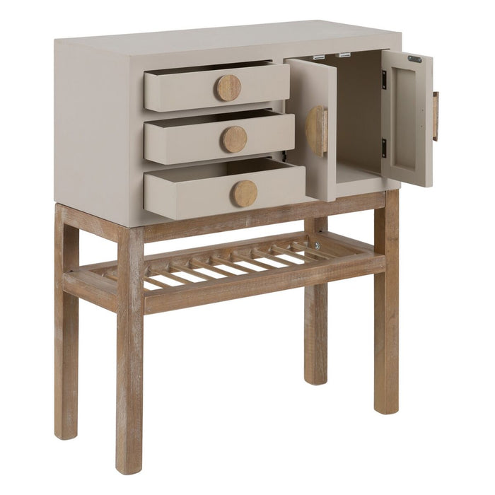Mobilă pentru Hol cu Sertare MIZUCHI 63 x 26 x 78 cm Lemn Gri Maroniu DMF