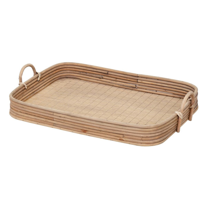 Tavă pentru gustari 64,5 x 42 x 11 cm Natural Ratan 3 Piese