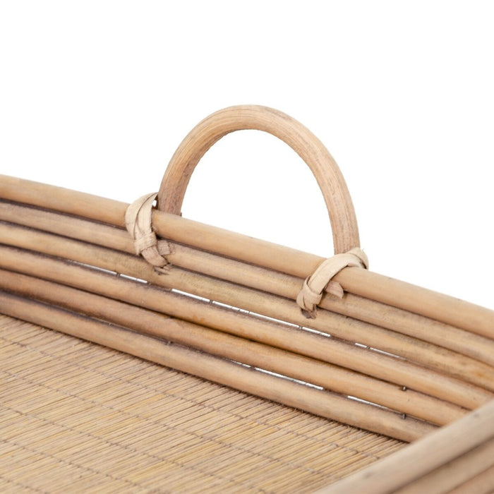 Tavă pentru gustari 64,5 x 42 x 11 cm Natural Ratan 3 Piese