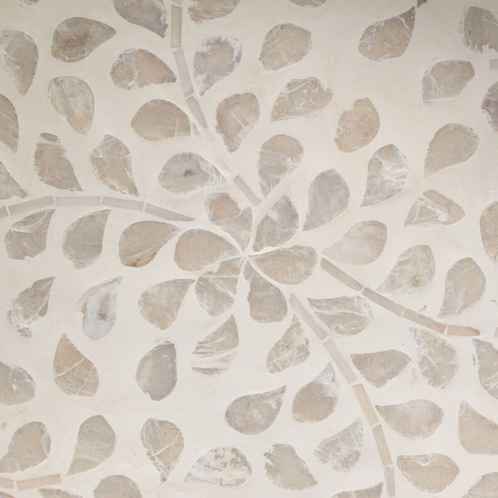 Tavă pentru gustari Bej Sidef 35 x 35 x 5 cm Lemn MDF